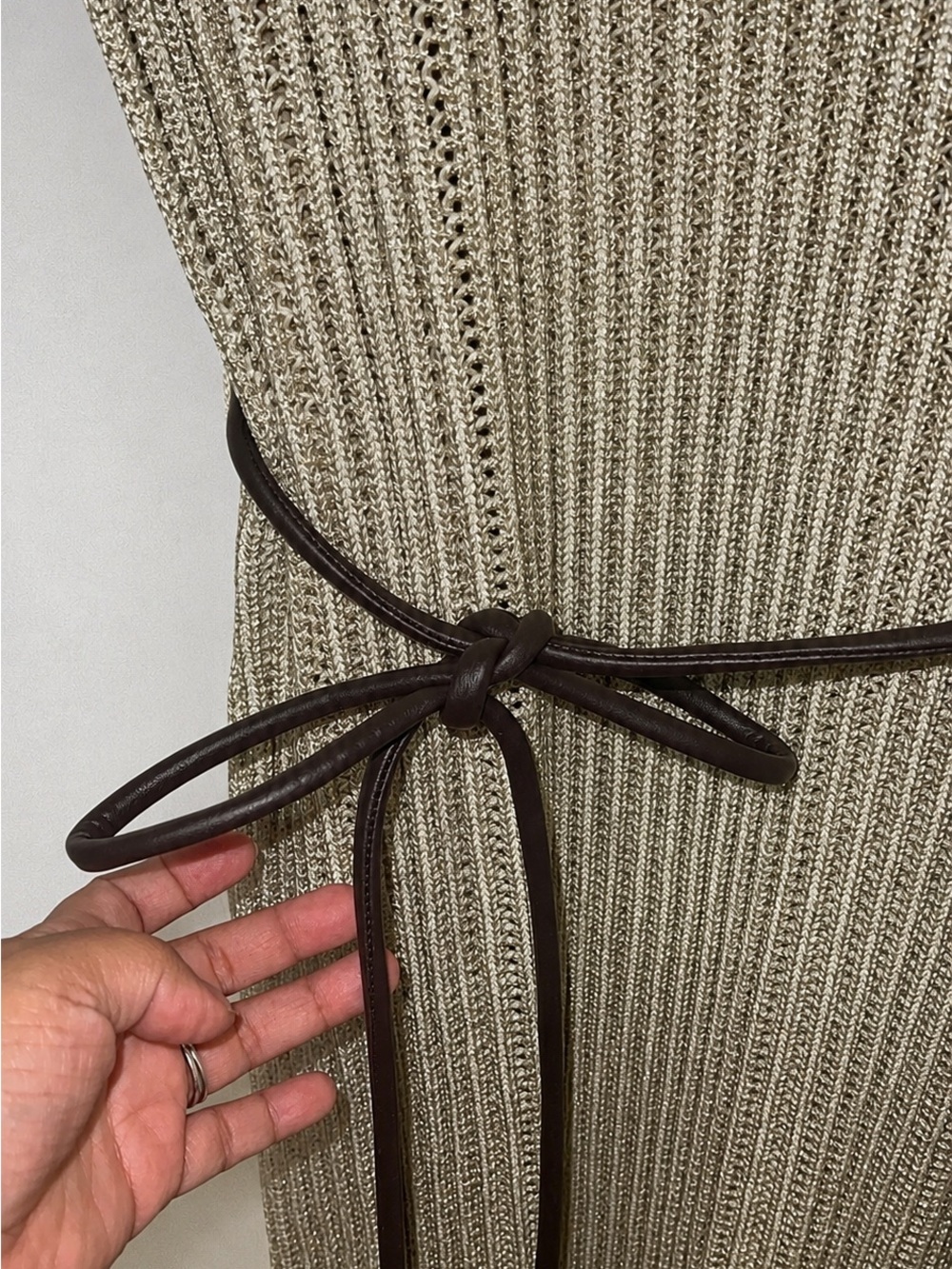 Open Knit Sheath Dress /Donna Karan New York - Picture 5 of 7